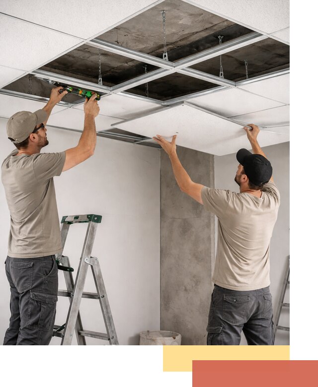 Монтаж потолка Армстронг под ключ в Снежинске