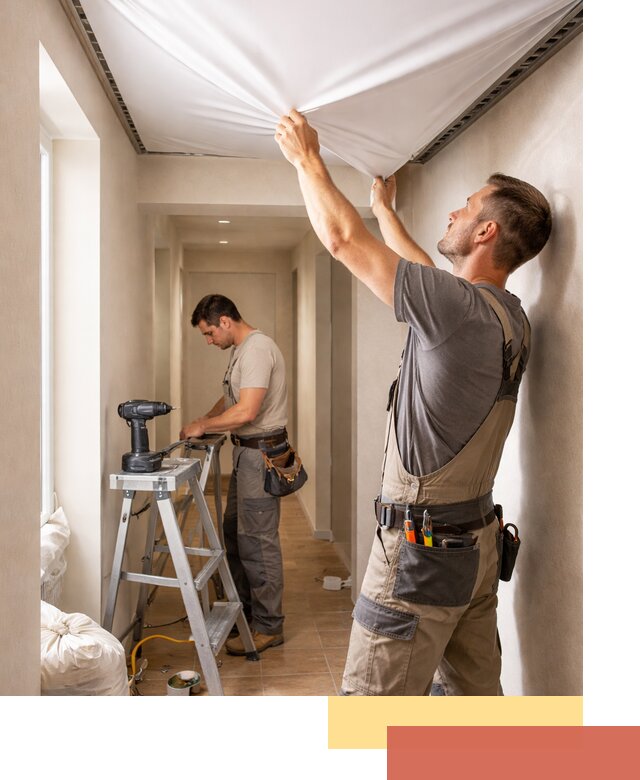 Монтаж натяжного потолка в прихожей в Снежинске