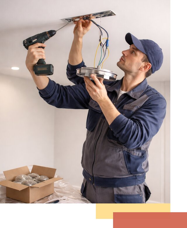 Установка люстры в натяжной потолок в Снежинске