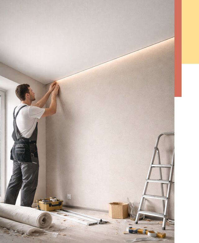 Теневые натяжные потолки в Снежинске от 8521 руб. под ключ | ОТДЕЛОЧНИК-Снж