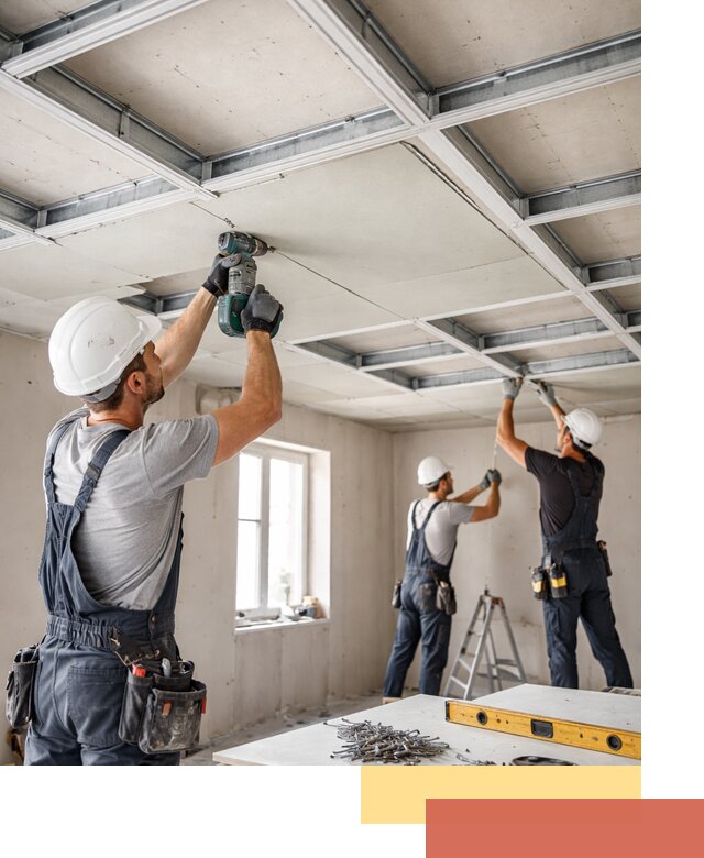 Кессонный потолок из гипсокартона под ключ в Снежинске