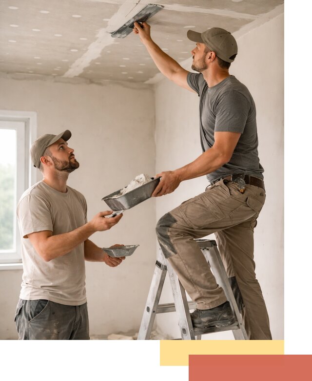 Шпаклевка потолка из гипсокартона в Снежинске качественно и быстро