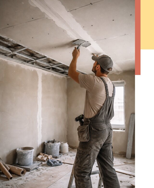 Ремонт потолка из гипсокартона в Снежинске от 675 руб./м² — быстро и недорого | ОТДЕЛОЧНИК-Снж