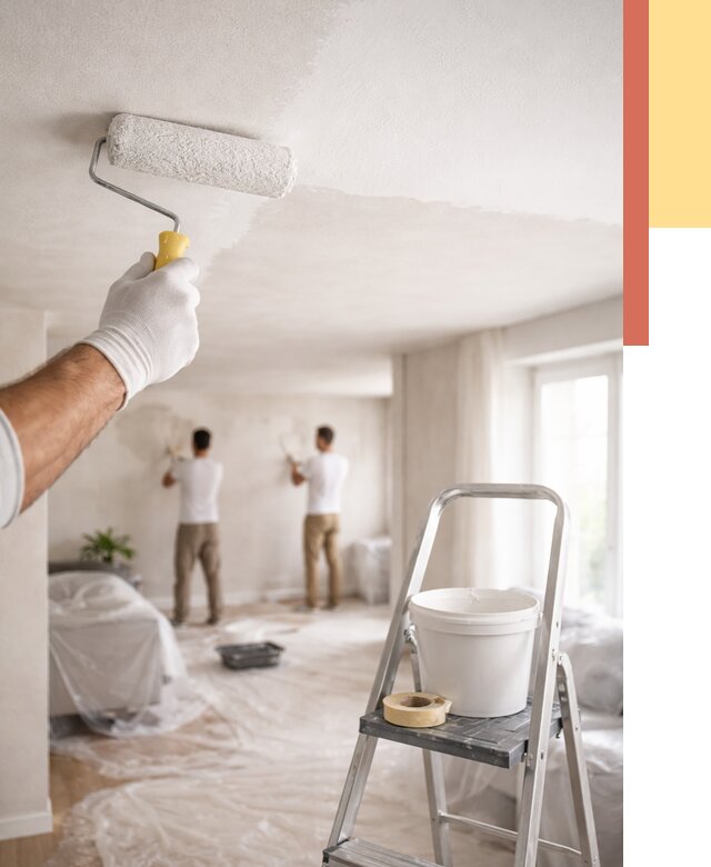 Покраска потолка акриловой краской в Снежинске от 2598 руб. | ОТДЕЛОЧНИК-Снж