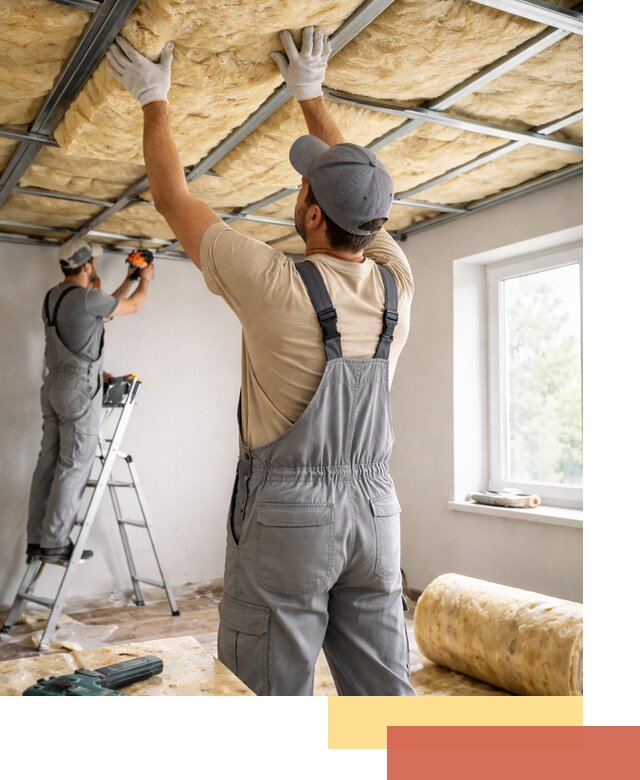 Утепление потолка под ключ в Снежинске качественно и быстро