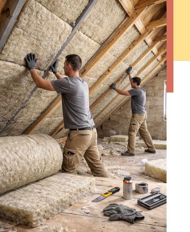 Утепление потолка минватой в Снежинске от 1507 руб. — быстро и недорого | ОТДЕЛОЧНИК-Снж