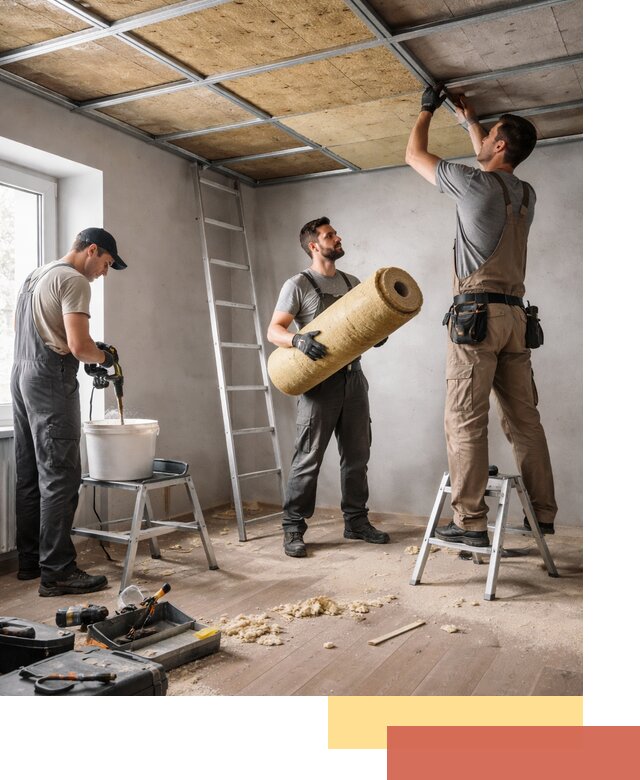 Шумоизоляция потолка в Снежинске: профессиональный монтаж и отделка